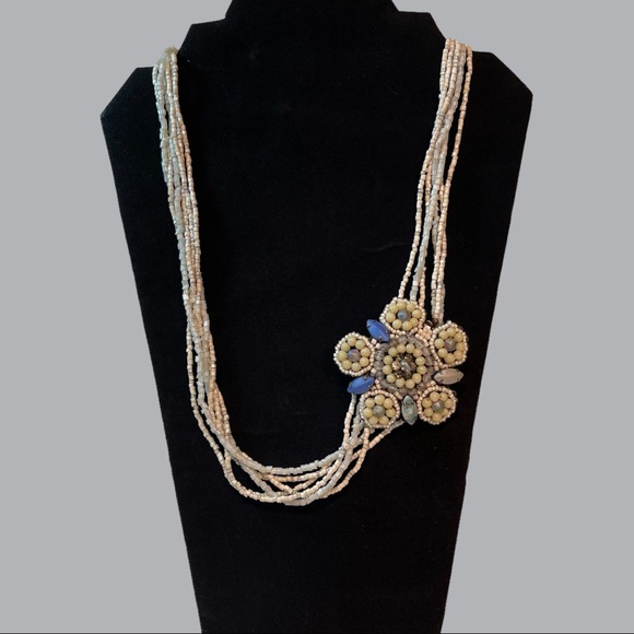 Mondi Made in Italy Flower Statement Necklace - Picture 1 of 4